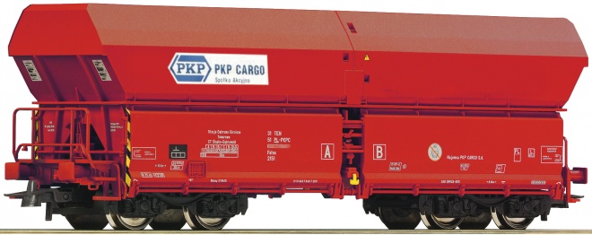 Self unloading hopper car PKP-Cargo<br /><a href='images/pictures/Roco/Roco-76829.jpg' target='_blank'>Full size image</a>